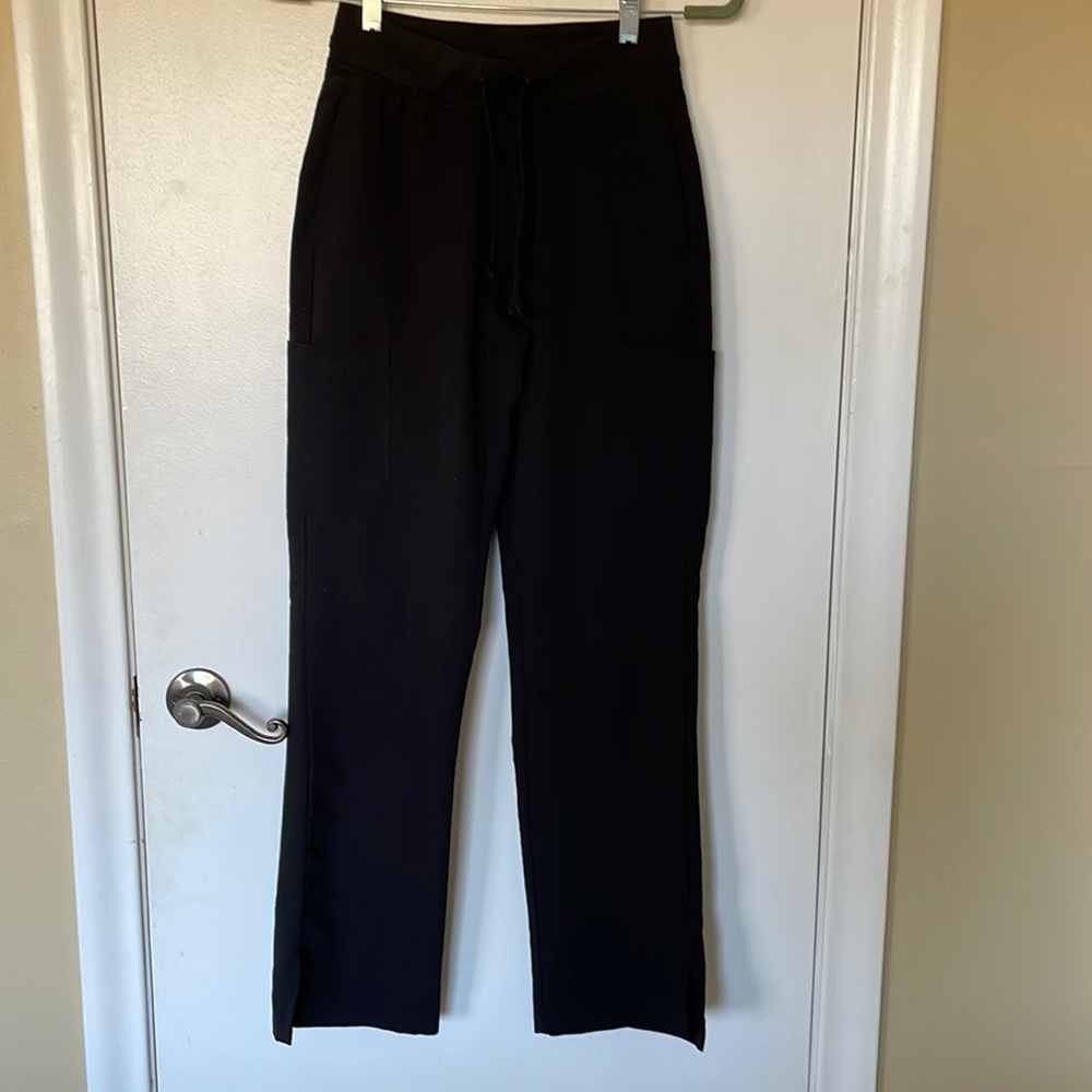 Mandala Cargo Scrub Bottoms Black